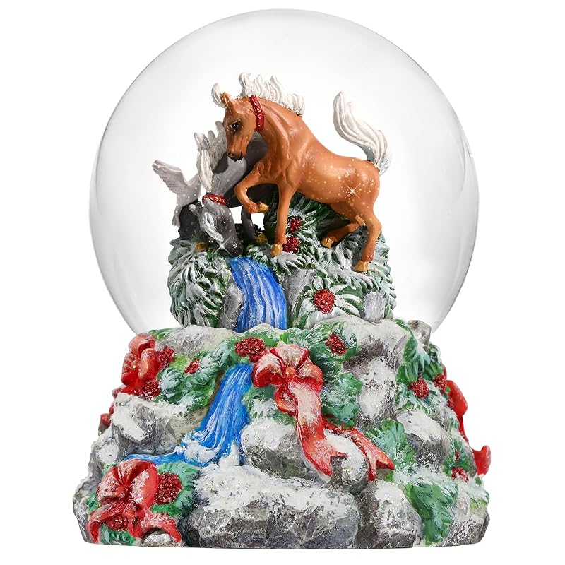 Holiday Snow Globe 2024 – Breyer Winter Woodland Equestrian Collectible