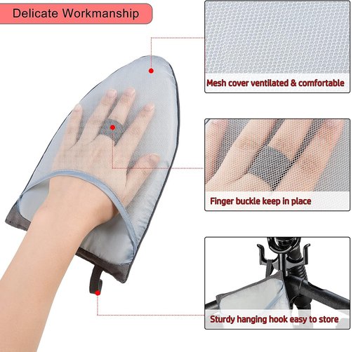 CINPIUK Garment Steamer Mitts - Heat Resistant Anti-Steam Gloves for Effortless Ironing