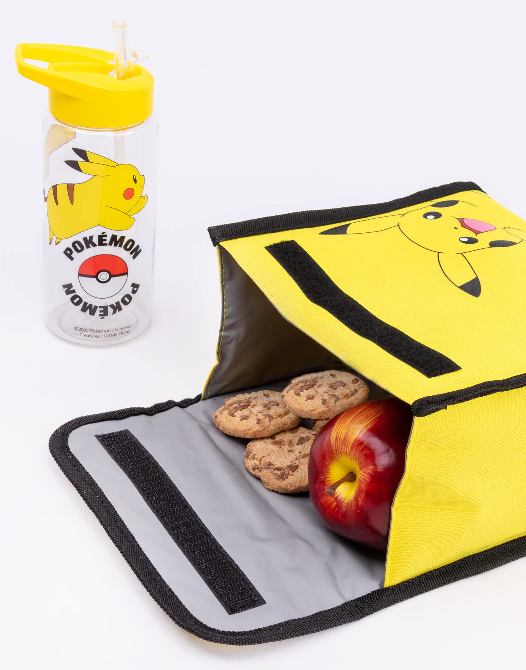 Pokémon Pikachu Kids Backpack Set | 4-Piece School Bag with Lunch Bag, Pencil Case & Water Bottle