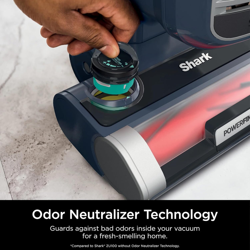 Shark ZU100 Rotator Pet Upright Vacuum - PowerFins HairPro & Odor Neutralizer, Navy (Renewed)