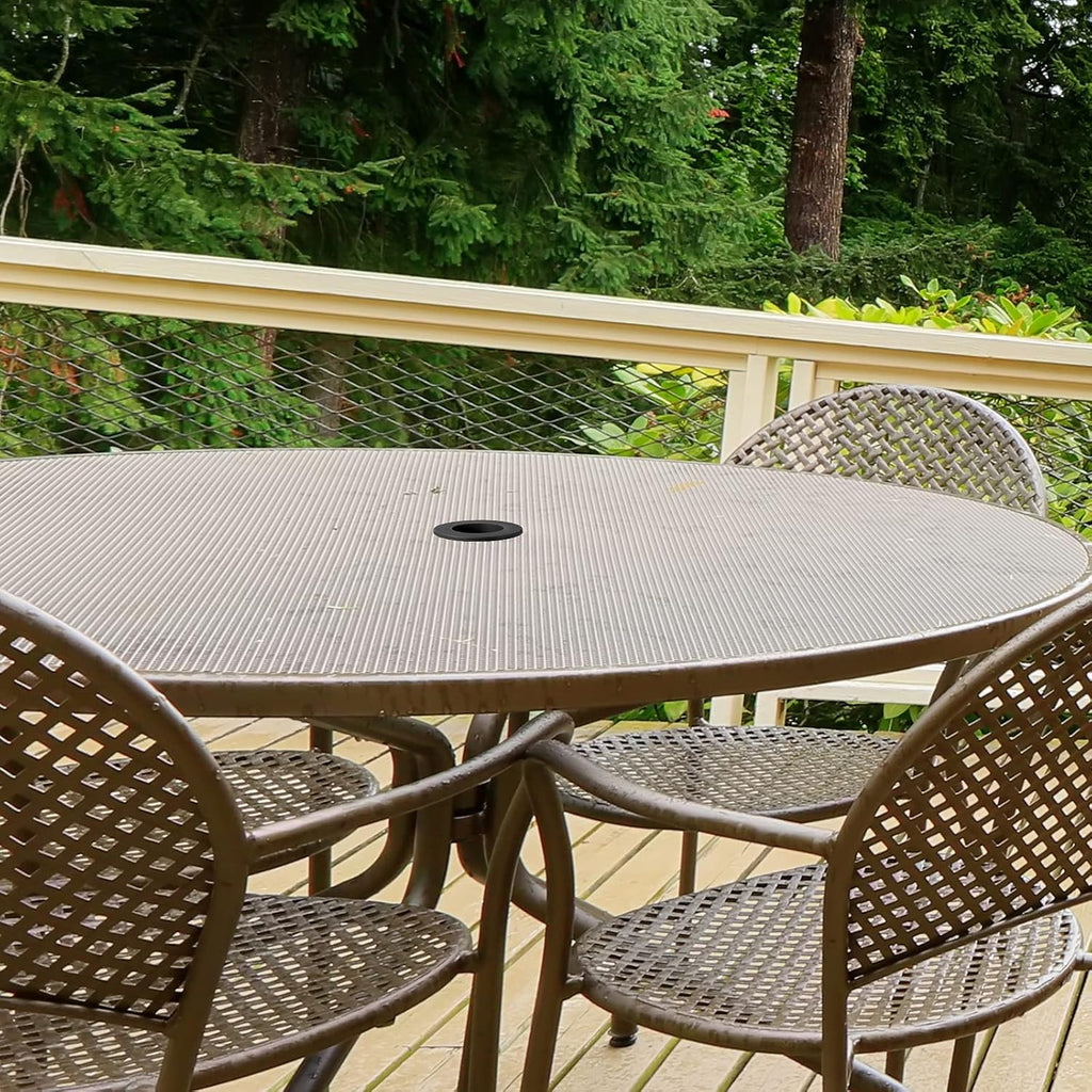 Outus Umbrella Stabilizer Sleeve - Fits 2 to 2.5 Inch Patio Table Holes & 1.5 Inch Umbrella Poles | Black, 2 Pack