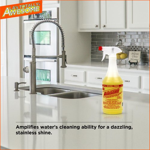 La's Totally Awesome All Purpose Cleaner Refill – 64 oz Concentrated Multipurpose Cleaner & Heavy Duty Degreaser for Home, Kitchen, Bathroom, Floors, Spray Bottles & More