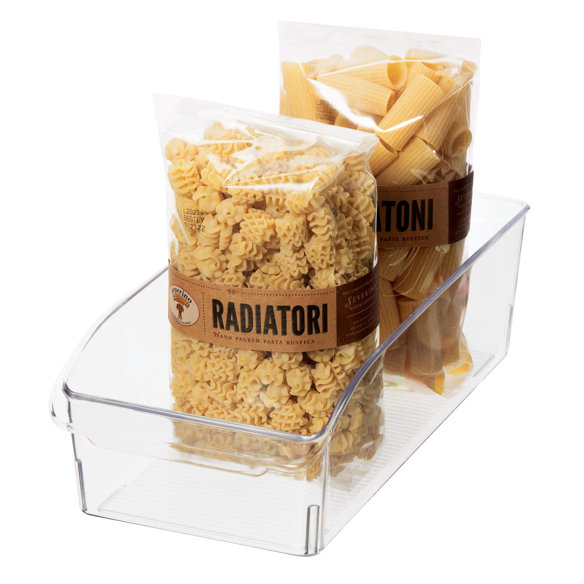 Oggi Fridge / Pantry Bin w/ Fingergrip Handle (12" x 5.75" x 3.5")