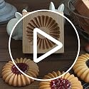 Wooden Cookie Biscuit Mold 3D Embossing Baking Tool Halloween Christmas Set - Cookies-B 2PCS