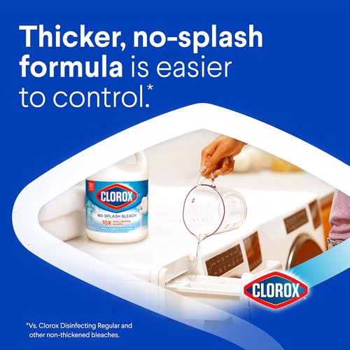 Clorox No Splash Bleach - 77 Ounces | Safe, Easy-To-Use Formula for Effective Cleaning