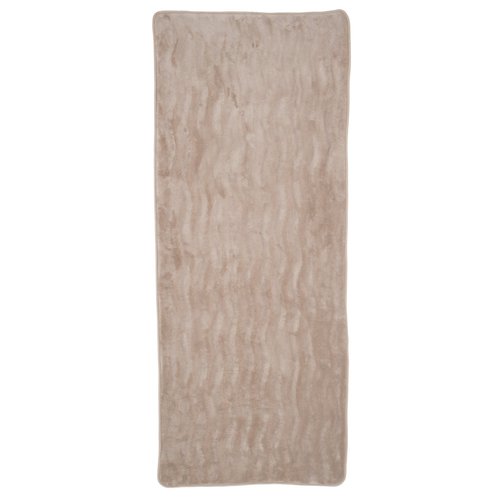 Microfiber Memory Foam Bath Mat - Oversized Padded Nonslip Accent Rug with Wave Pattern for Bathroom, Kitchen, and Laundry Room by Lavish Home (Mocha)