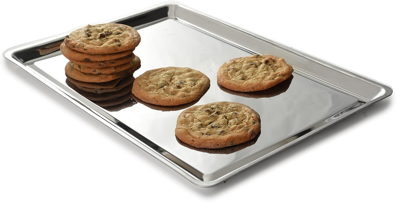 Norpro Stainless Steel Jelly Roll Baking Pan - Durable Chrome Finish | 15" x 10" x 1" Size