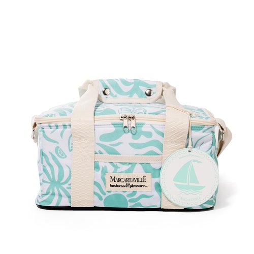 Business & Pleasure Co. Margaritaville Volcano Cooler Bag, Last Mango Green Tiki