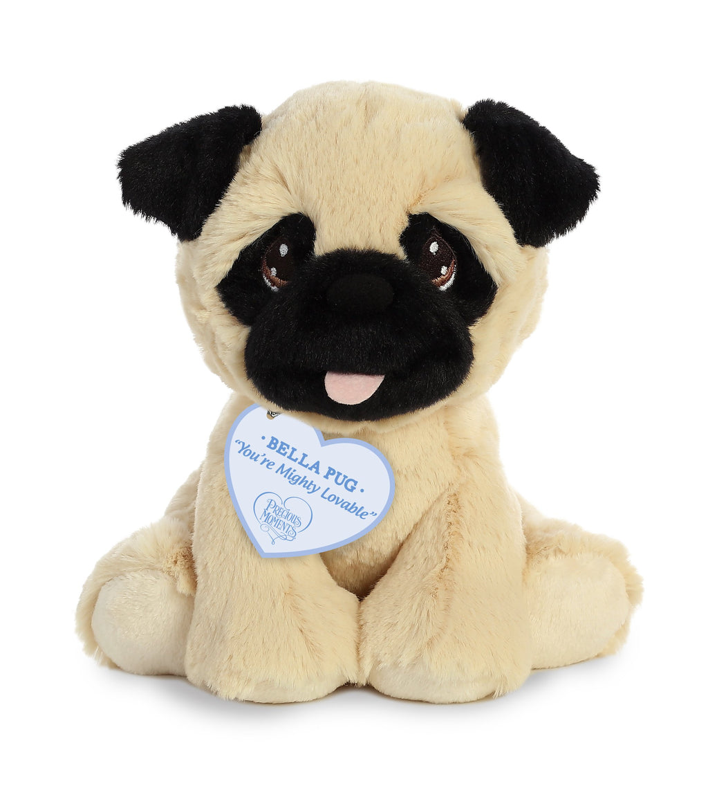 Aurora® Inspirational Precious Moments™ Bella Pug Stuffed Animal - Cherished Memories - Enduring Comfort - Brown 8.5 Inches