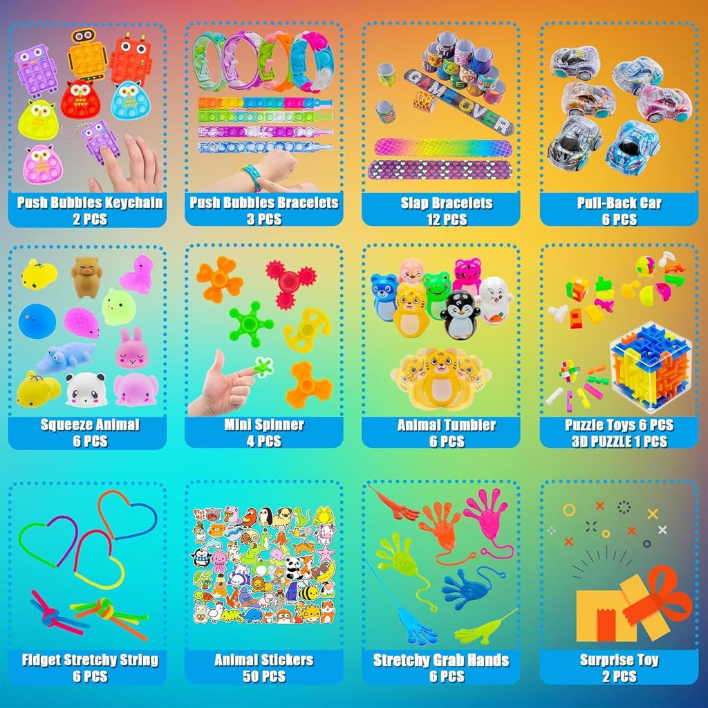 110 PCS Party Favors for Kids | Goodie Bag Stuffers & Treasure Box Toys for Birthdays