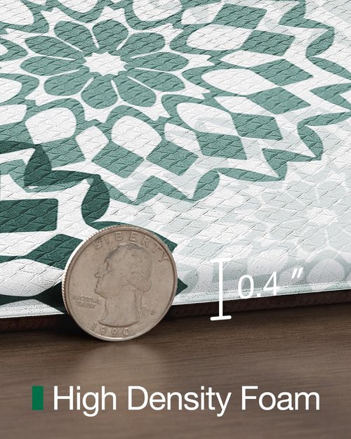LUMI Anti Fatigue Kitchen Cushioned Mat for Floor, Padded Waterproof Runner for Standing, Stain Resistant Comfort Rugs for Home, Sink, Laundry, 24x59