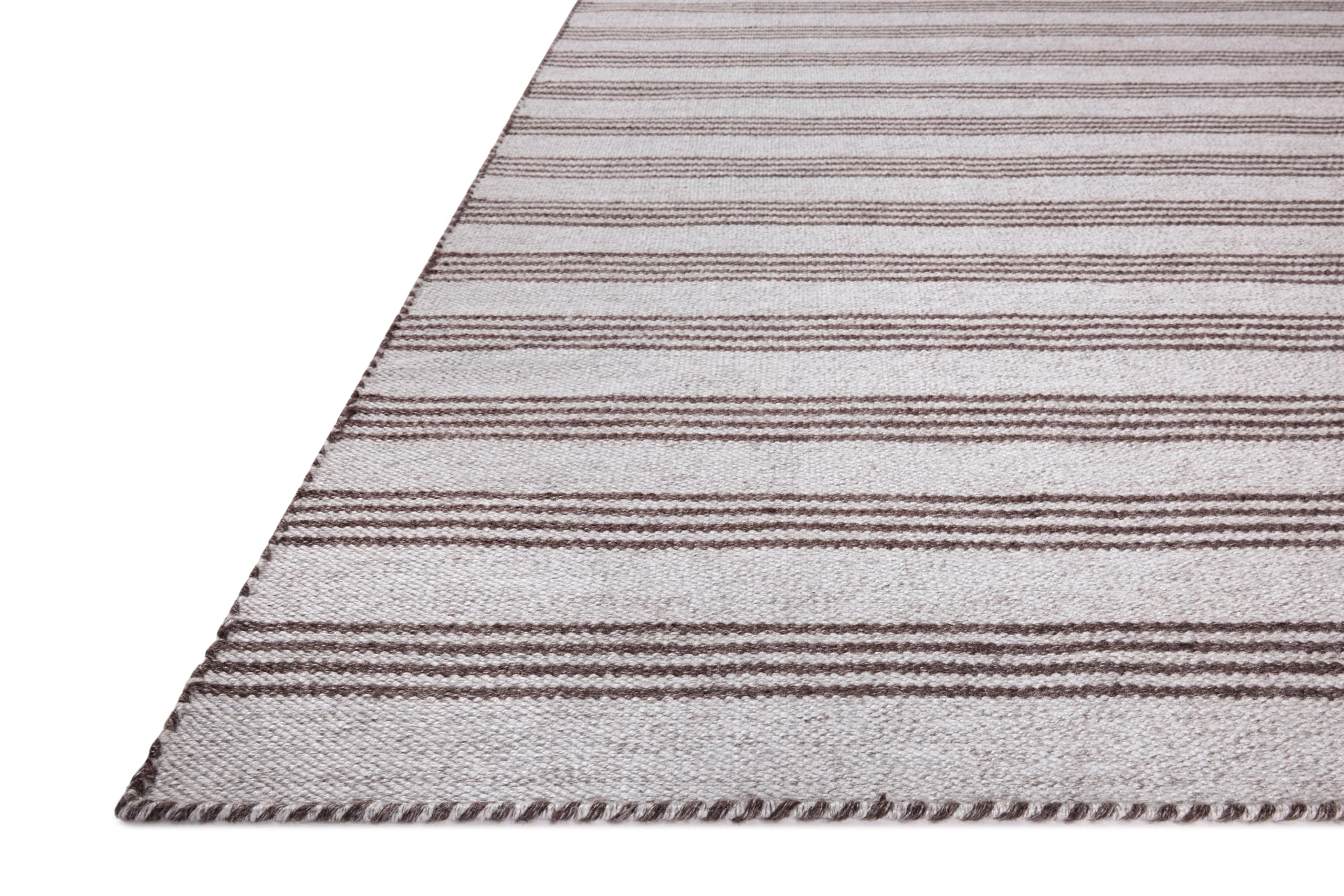 Loloi Magnolia Home by Joanna Gaines Charlie Collection CHE-01 Silver/Bark 2'-3" x 3'-9" Indoor/Outdoor Accent Rug