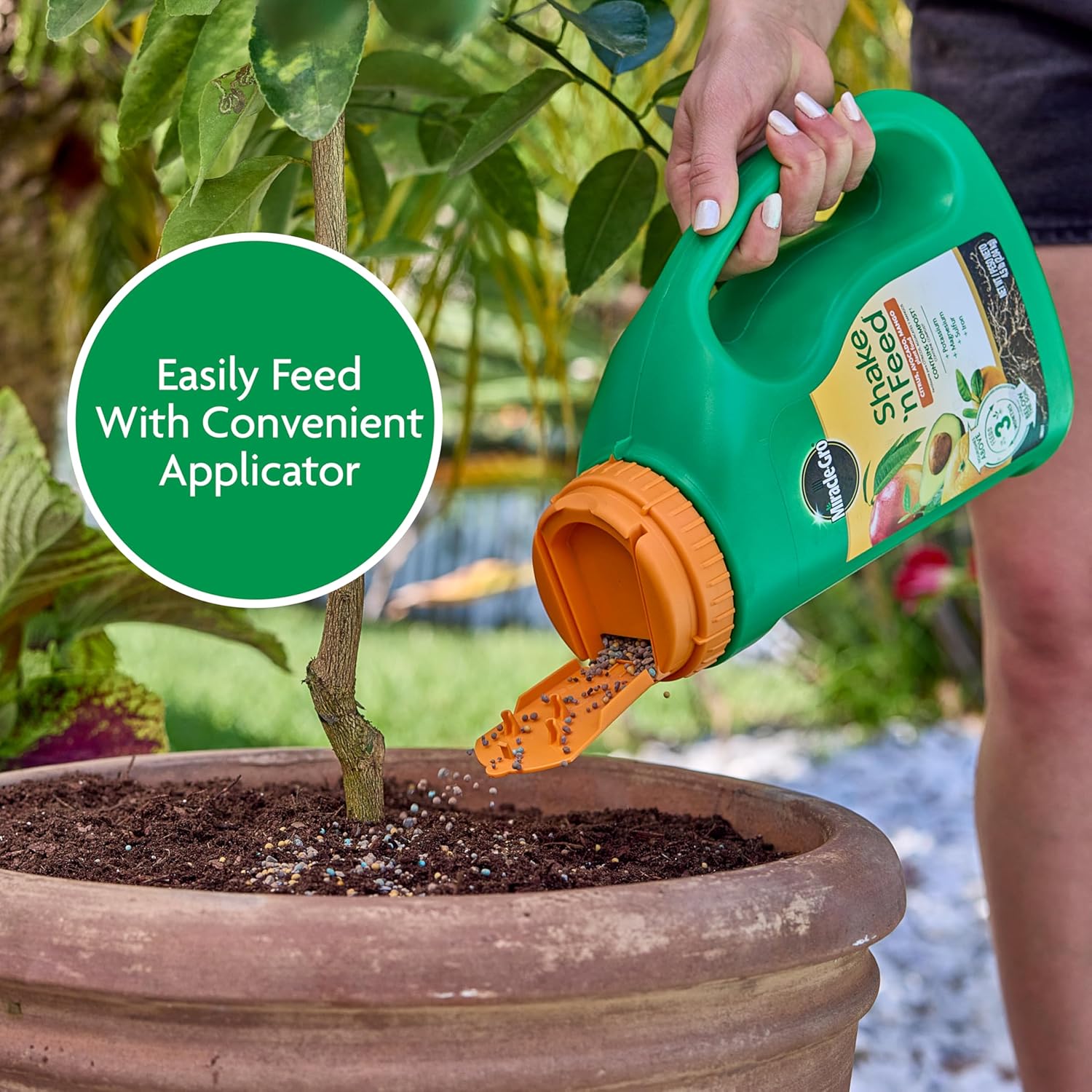 Miracle-Gro Shake 'N Feed Plant Food - Nourishes Citrus, Avocado & Mango Trees | 4.5 lbs