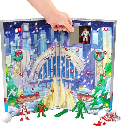 Fisher-Price Imaginext DC Super Friends Advent Calendar - 24 Fun Figures & Accessories for Kids 3+