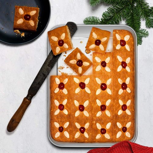 E-far Stainless Steel Baking Pans Set - 3 Rectangular Bakeware (12.5/10.5/9.4 Inch) | Non-Toxic & Dishwasher Safe