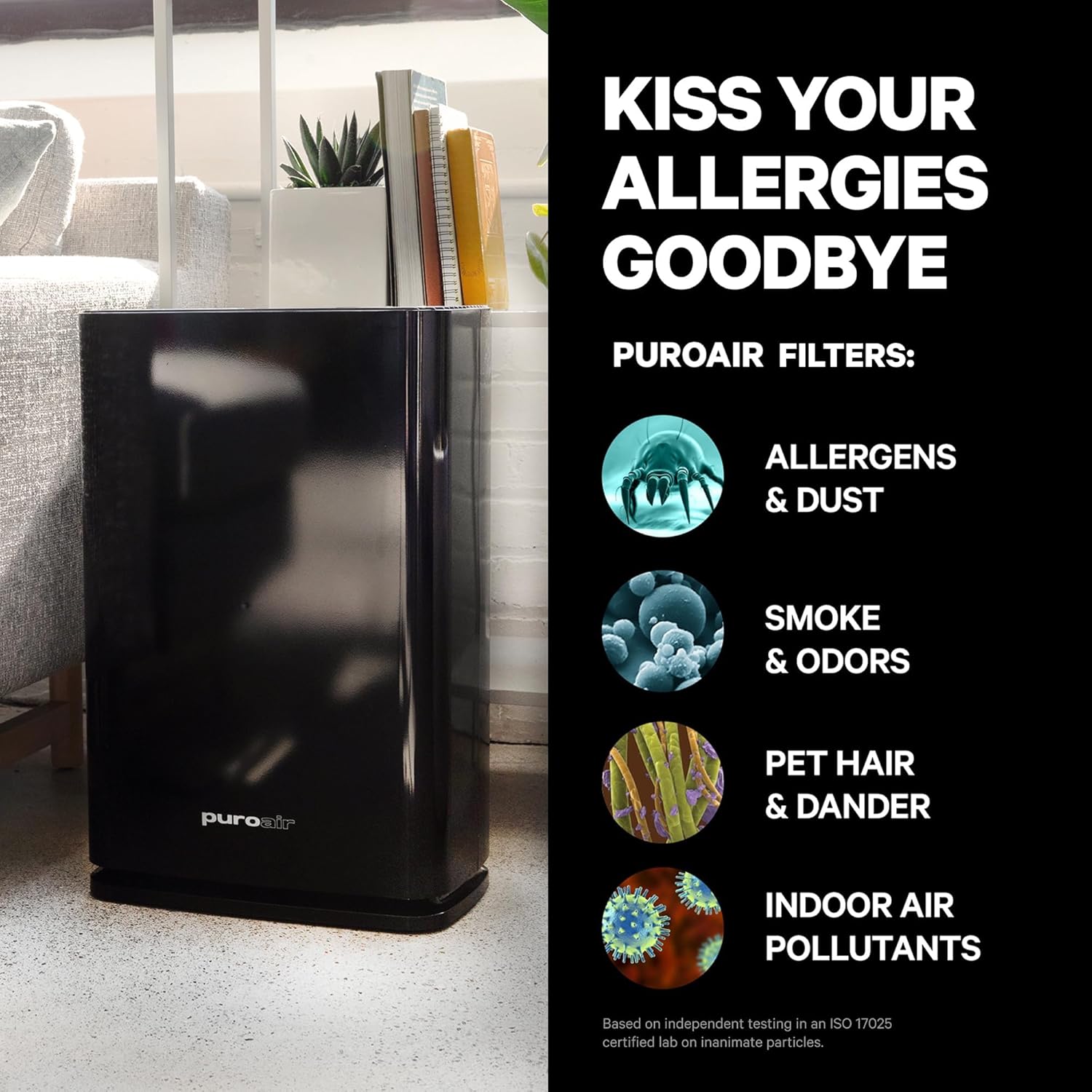 PuroAir 400 HEPA Air Purifiers - Quietly Filters 99.9% of Pollutants | Covers 2,000 Sq Ft (2 Pack)
