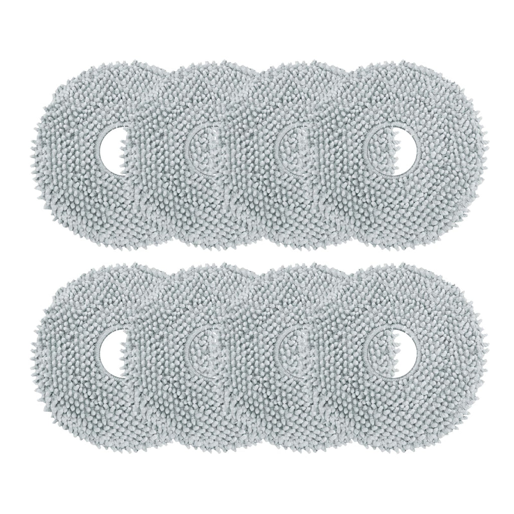 8 Pack Replacement Mop Pads Compatible with Irobot Roomba Plus 405＆505 Combo Robots,8 Pack Washable and Reusable Mop Refills (8 Pack)