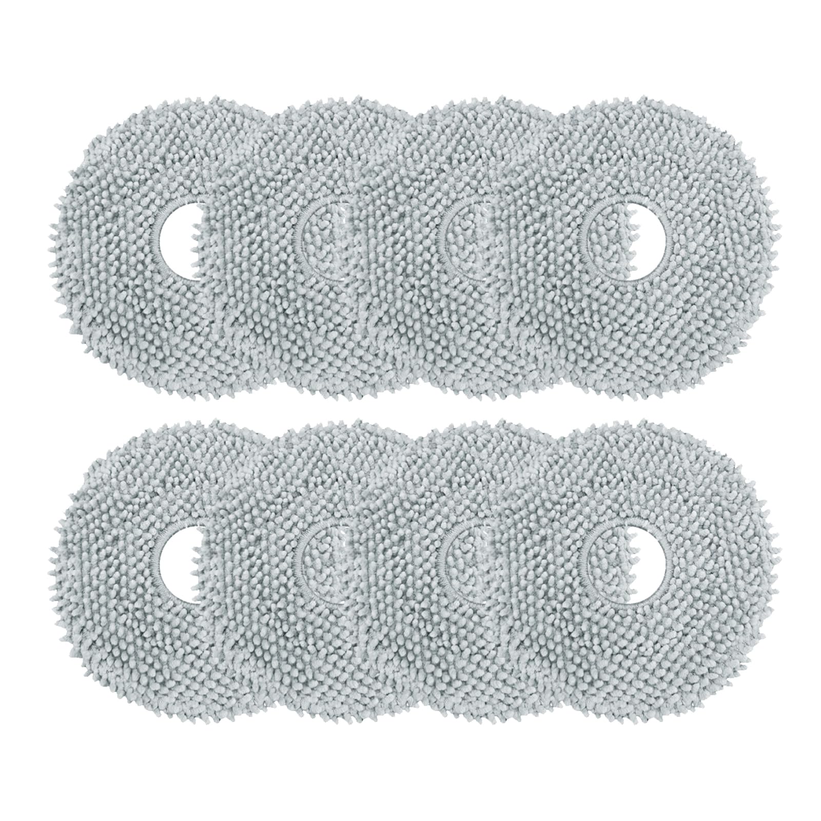 8 Pack Replacement Mop Pads Compatible with Irobot Roomba Plus 405＆505 Combo Robots,8 Pack Washable and Reusable Mop Refills (8 Pack)