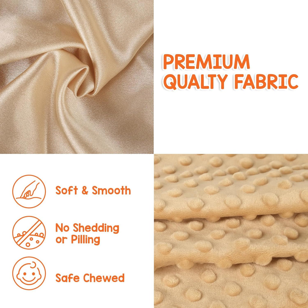 Skiennix Baby Dog Security Blanket - Soft Puppy Lovey Toy for Boys & Girls | 16-Inch Brown Snuggle Gift