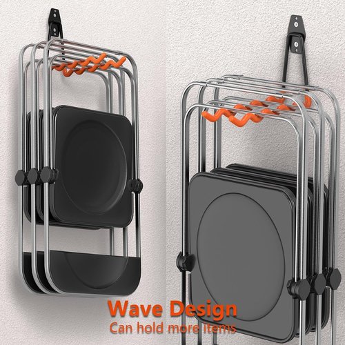HUPBIPY Heavy Duty Garage Hooks - 7.7-Inch Wall Mounted Tool Organizer | Perfect for Ladders, Bikes & More
