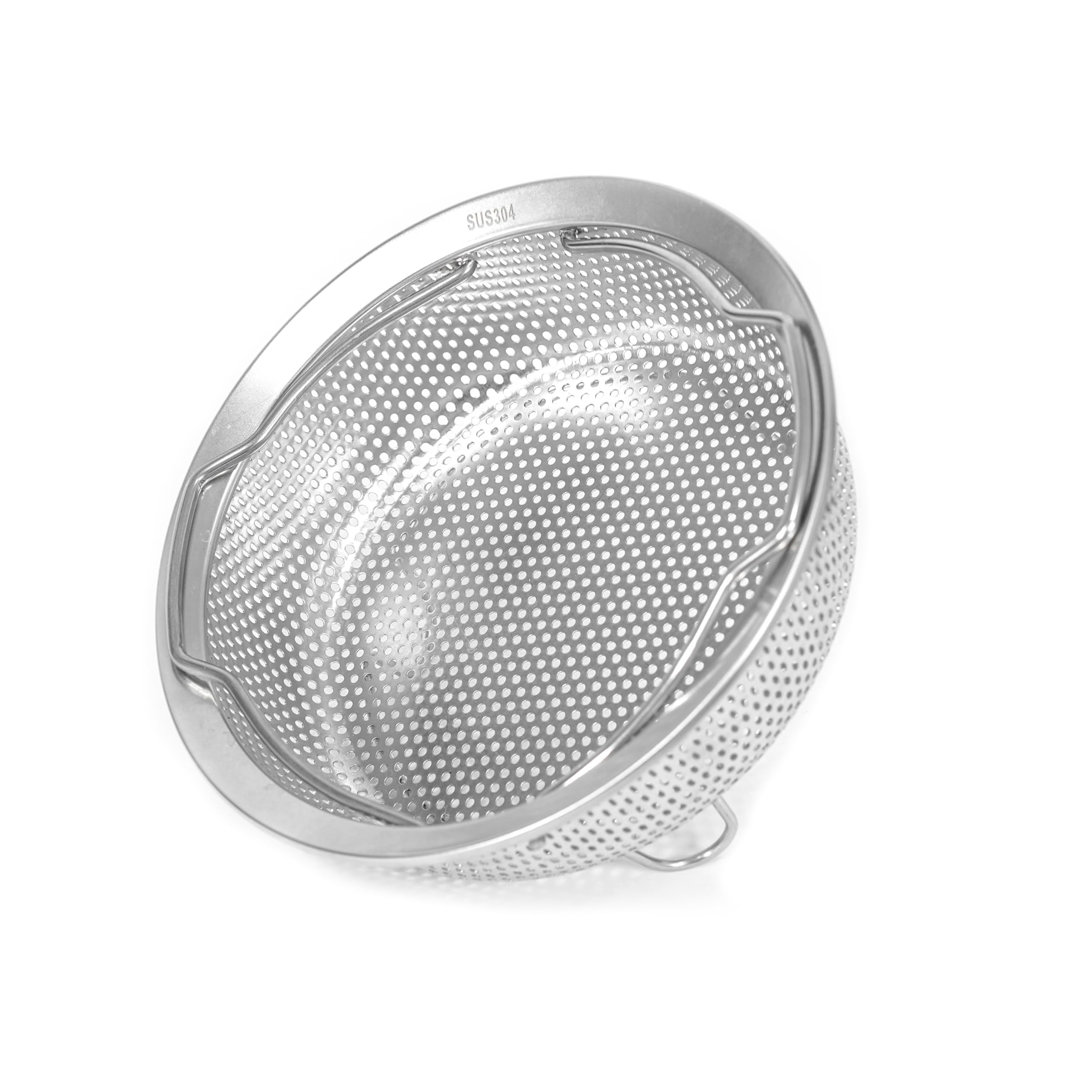 ICEICE Stainless Steel Steamer Basket - Vegetable & Dumpling Steamer Insert for Pots, Instant Pot Accessories with Handles & Feet, Multi-Purpose Mesh Strainer for Cooking, Fruits (Silvery, Large)