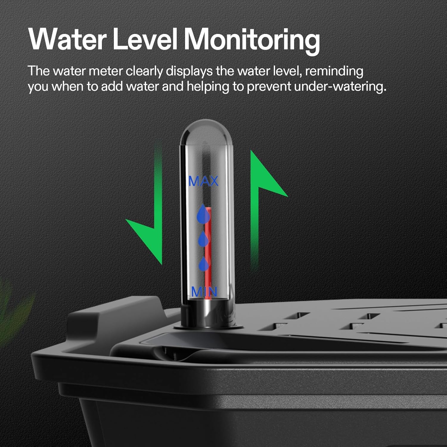 VIVOSUN Self-Watering Pots - 4-Pack Auto Irrigation Fabric Pots with Water Meter | Indoor/Outdoor Use