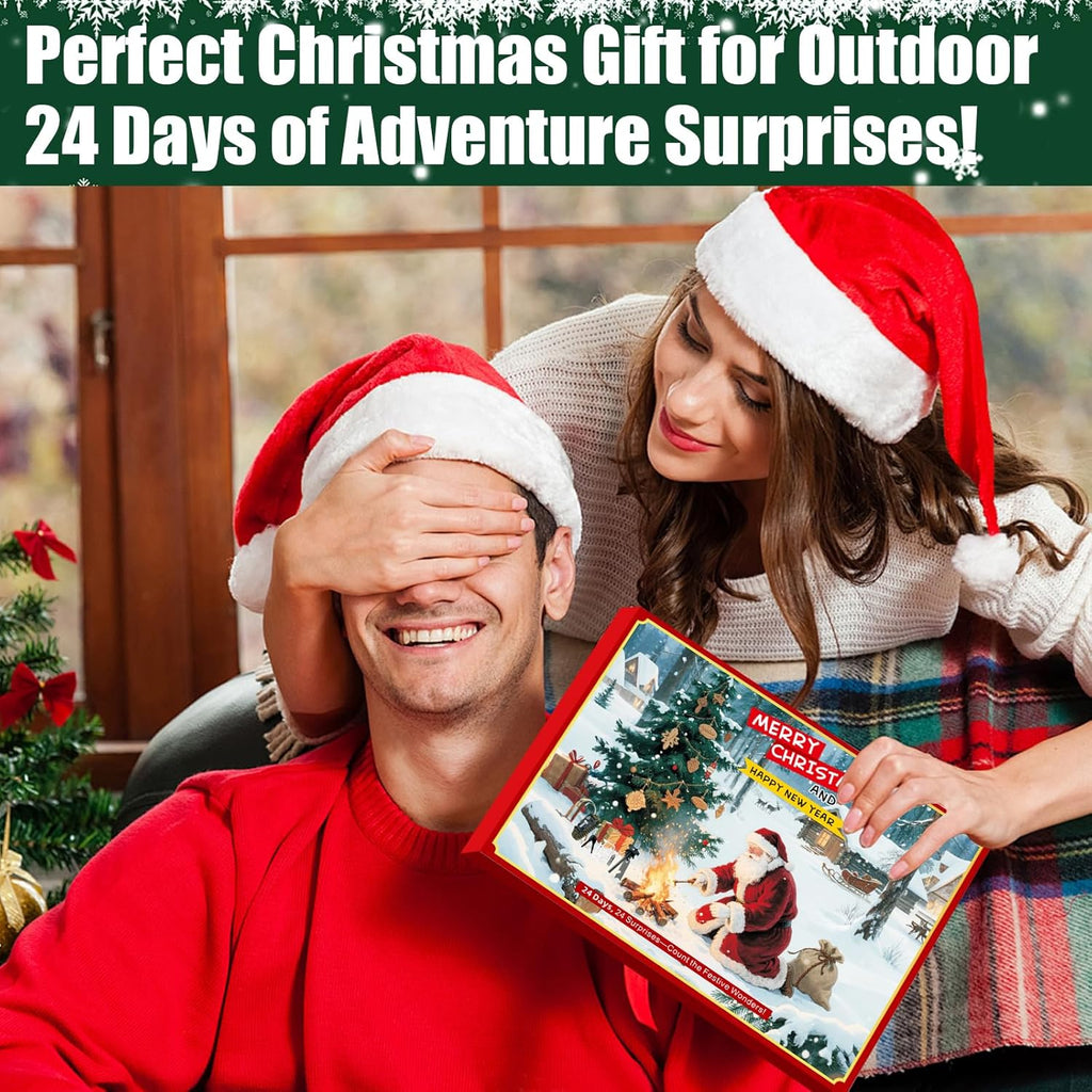 Survival Advent Calendar 2025 - 24 Days of Outdoor Gear & Gadgets for Men and Teen Boys