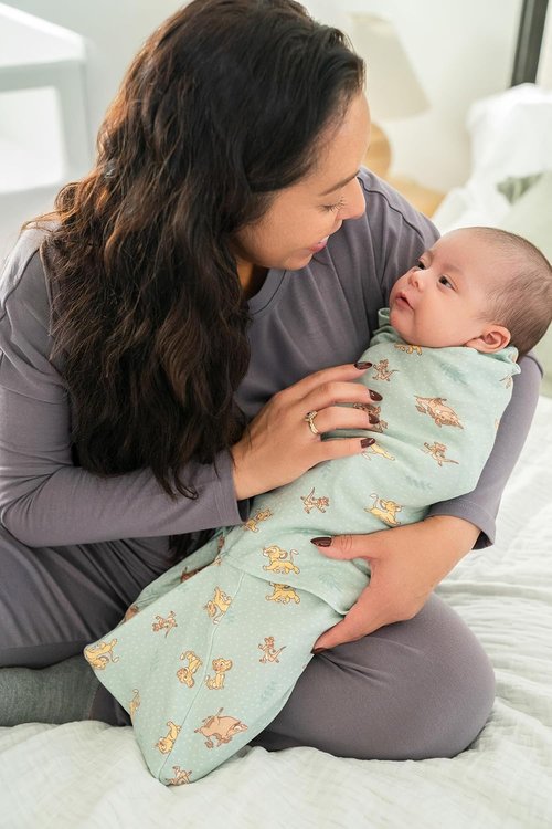 HALO 100% Cotton Sleepsack Swaddle - 3-Way Adjustable Wearable Blanket, Small, Lion King Friends Design