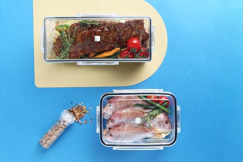 gotman Airtight Food Storage Container with Lid (111.6 oz,With Removable Drain Tray)-BPA-Free | Dishwasher, Microwave & Freezer Safe | Leak-Proof Lids | Kimchi Storage Container | Fresher Food