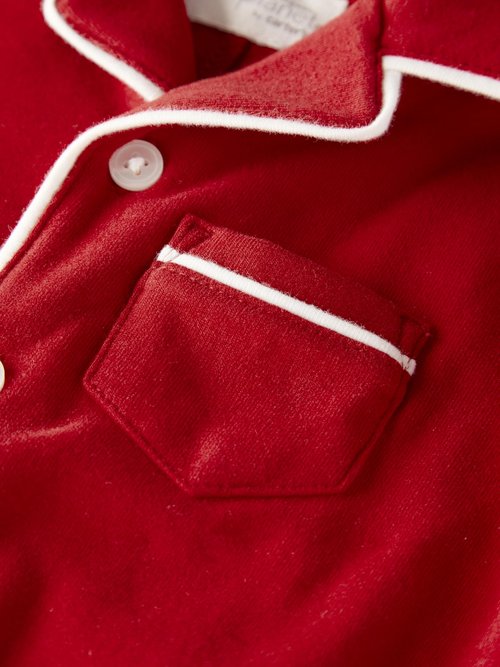 little planet by carter's Neutral Coat Pajamas made with Organic Cotton, Perfect Red, 6M