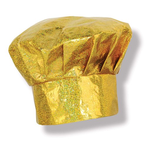 Prismatic Gold Chef's Hat Pack of 2
