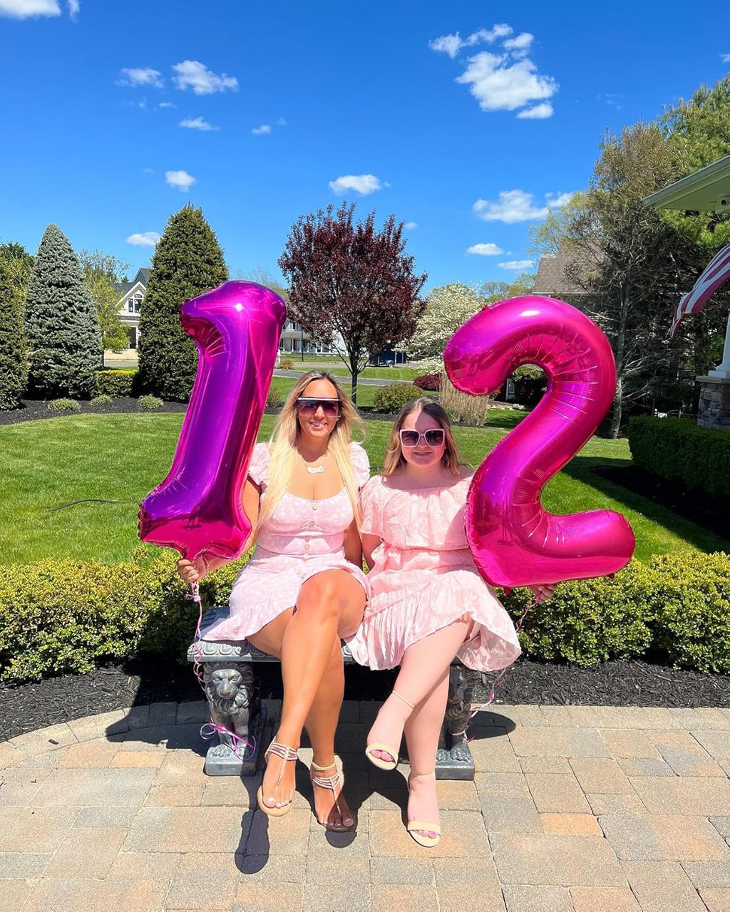 Skiennix 40-Inch Hot Pink Number 1 Balloon - Perfect First Birthday Decoration for Girls