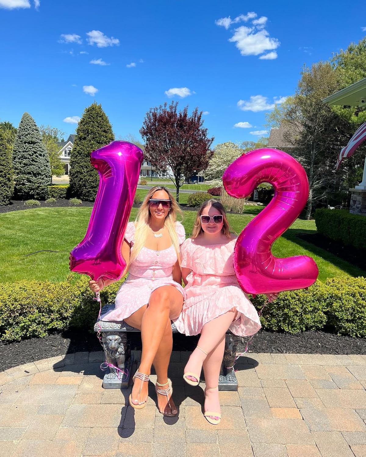 Skiennix 40-Inch Hot Pink Number 1 Balloon - Perfect First Birthday Decoration for Girls