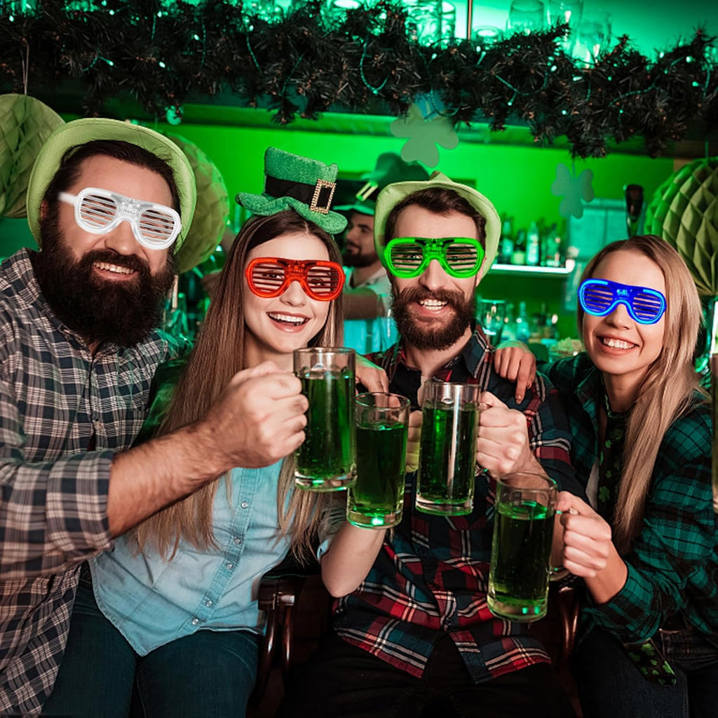 Skiennix LED Glasses - 25 Pack Neon Colors | Glow in the Dark Party Supplies for Kids & Adults