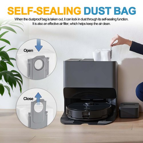 24 Packs Q10 Q7 Q5 Dust Bags for Roborock Q10 S5+, Q10 X5+, Q5 Max+, Q7 M5+, 3L Vaccum Bag for Q5+, Q5 Pro+, Q7+, Q7 Max+, Q8 Max+, S8+, S8 Pro Ultra, S7 Pro Ultra, S7 MaxV Ultra