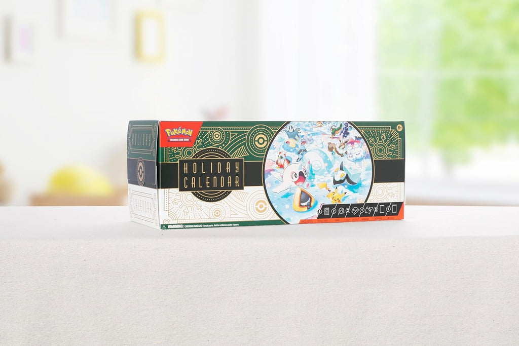 Pokémon TCG Holiday Calendar - 8 Foil Promo Cards & 5 Booster Packs Included