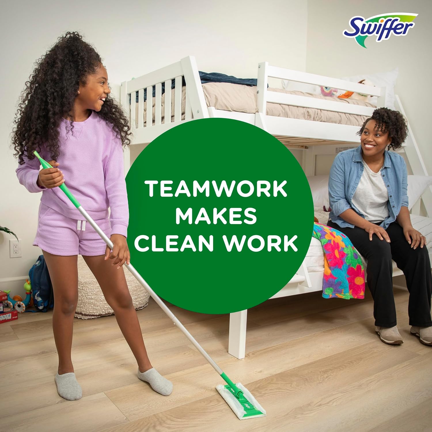 Swiffer Sweep + Mop Dry Pads Refill - Unscented Cleaning Cloths for Home & Kitchen | 52 Count