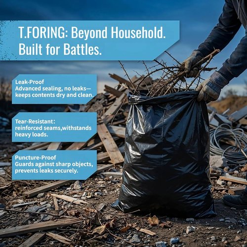Heavy Duty 20-30 Gallon Trash Bags by [Brand Name] - 1.28 Mil Thick, 30" x 35", 100 Count, Unscented