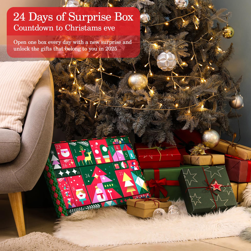 Christmas Gifts for Women, Christmas 24 Pieces Beauty Fashion and Jewelry Bath Sets for Adult, Mom, Sister, Girl. Advent Calendar 2025 for Adult Women, Surprise Gift Baskets for Wife, Sister, Girls