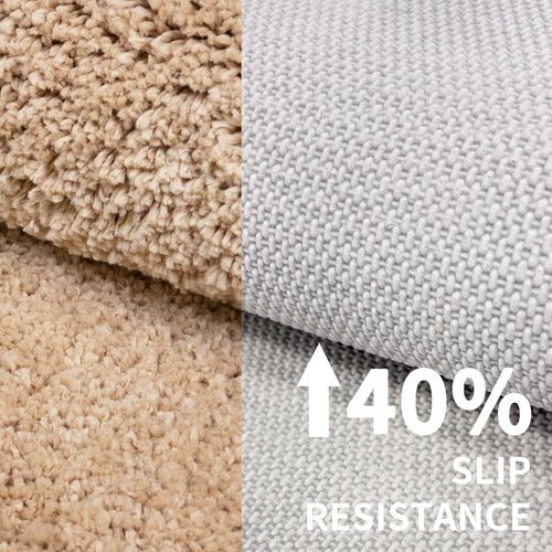 Disolla Toilet Rug U Shaped Beige 23x24 Machine Washable Non Slip Toilet Floor Mat Soft Plush Contour Rug for Bathroom Floor