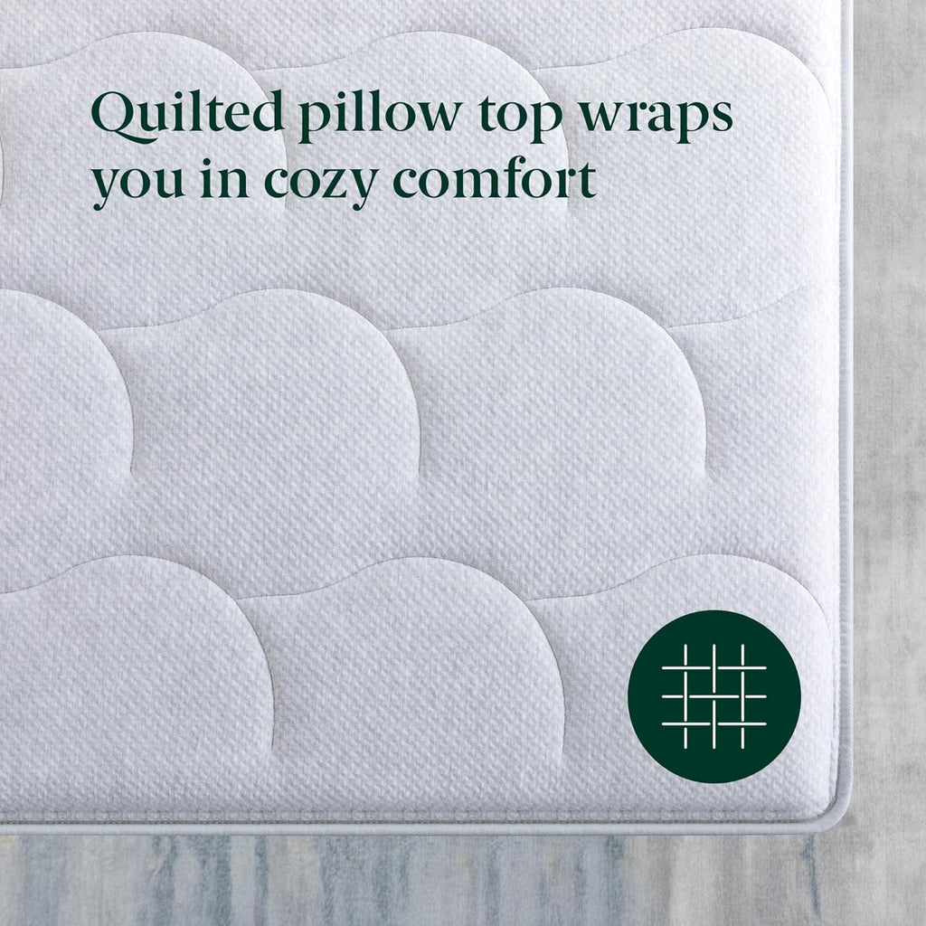Zinus Cool Support Queen Hybrid Mattress - Cooling Gel Memory Foam & Heavy-Duty Coils for Soothing Pressure Relief