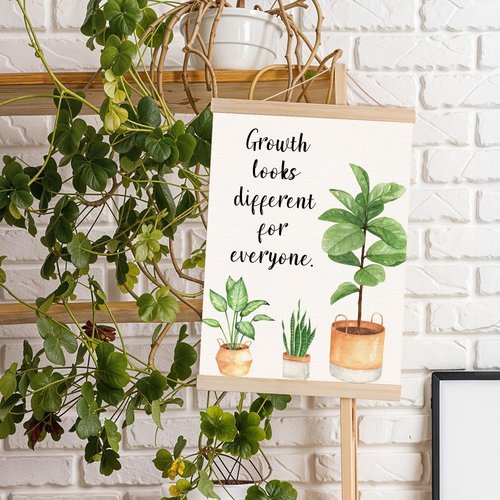 DNEULYR Motivational Growth Mindset Poster - Inspiring Mental Health Wall Art | 12x16 Inch