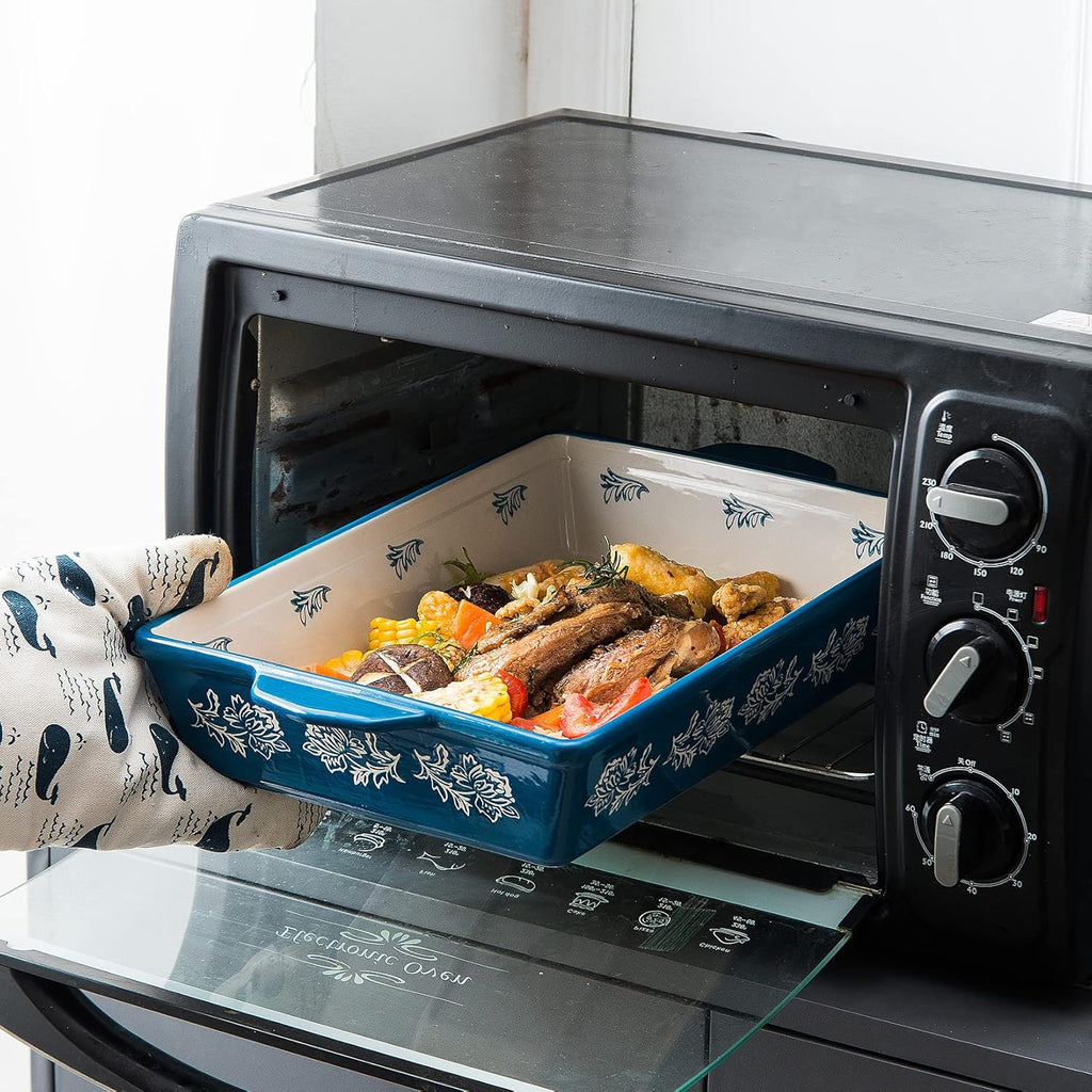 Wisenvoy Ceramic Baking Dish Set - 3-Piece Lasagna & Casserole Bakeware | Durable & Stylish Design
