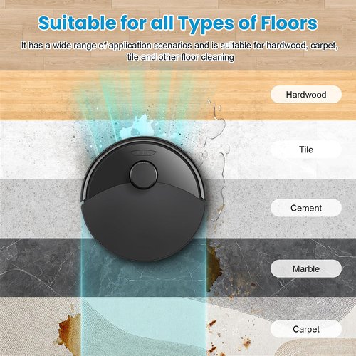 8 Pack Replacement Mop Pads Compatible with iRobot Roomba Plus 405 Combo / 505 Combo / 507 Combo Robot Vacuum Cleaner, Reusable & Washable Microfiber Mop Cloth Refill