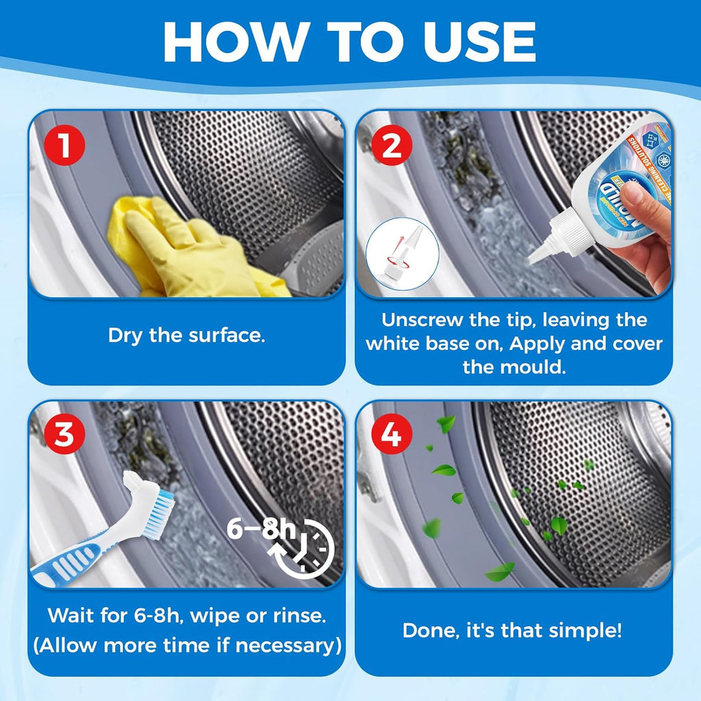 Regine Switzerland Mold Stain Remover Gel - Heavy Duty Cleaner for Home & Bathroom | 8 Fl Oz
