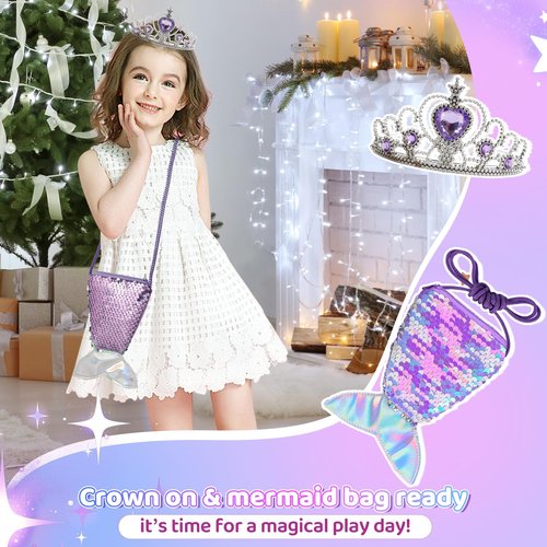 Jenria Mermaid Gift for Girls Toys Age 6-8, Kindergarten Graduation Gifts for Girls, Birthday Gifts for Girls Age 3 4 5 6 7 8 9 10, Girl Toys, Birthday Gifts Set, for Daughter, Niece, Little Girl