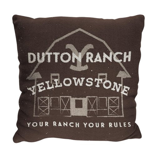 NORTHWEST Yellowstone Double Sided Woven Jacquard Pillow 2-Pack, 14" x 14", Protect The Land