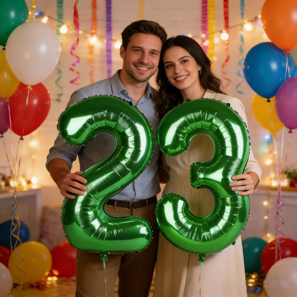Big 40-Inch Dark Green Number 23 Balloon by [Brand Name] | Perfect for 23rd Birthday & Graduation Celebrations