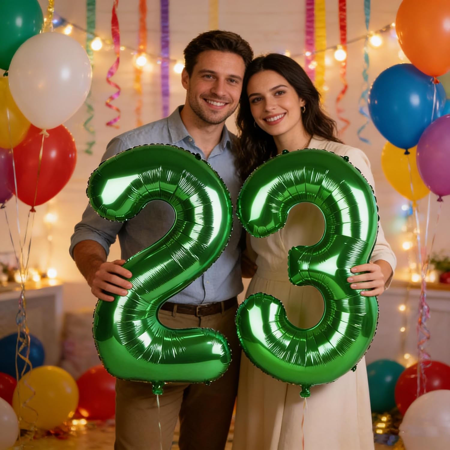Big 40-Inch Dark Green Number 23 Balloon by [Brand Name] | Perfect for 23rd Birthday & Graduation Celebrations