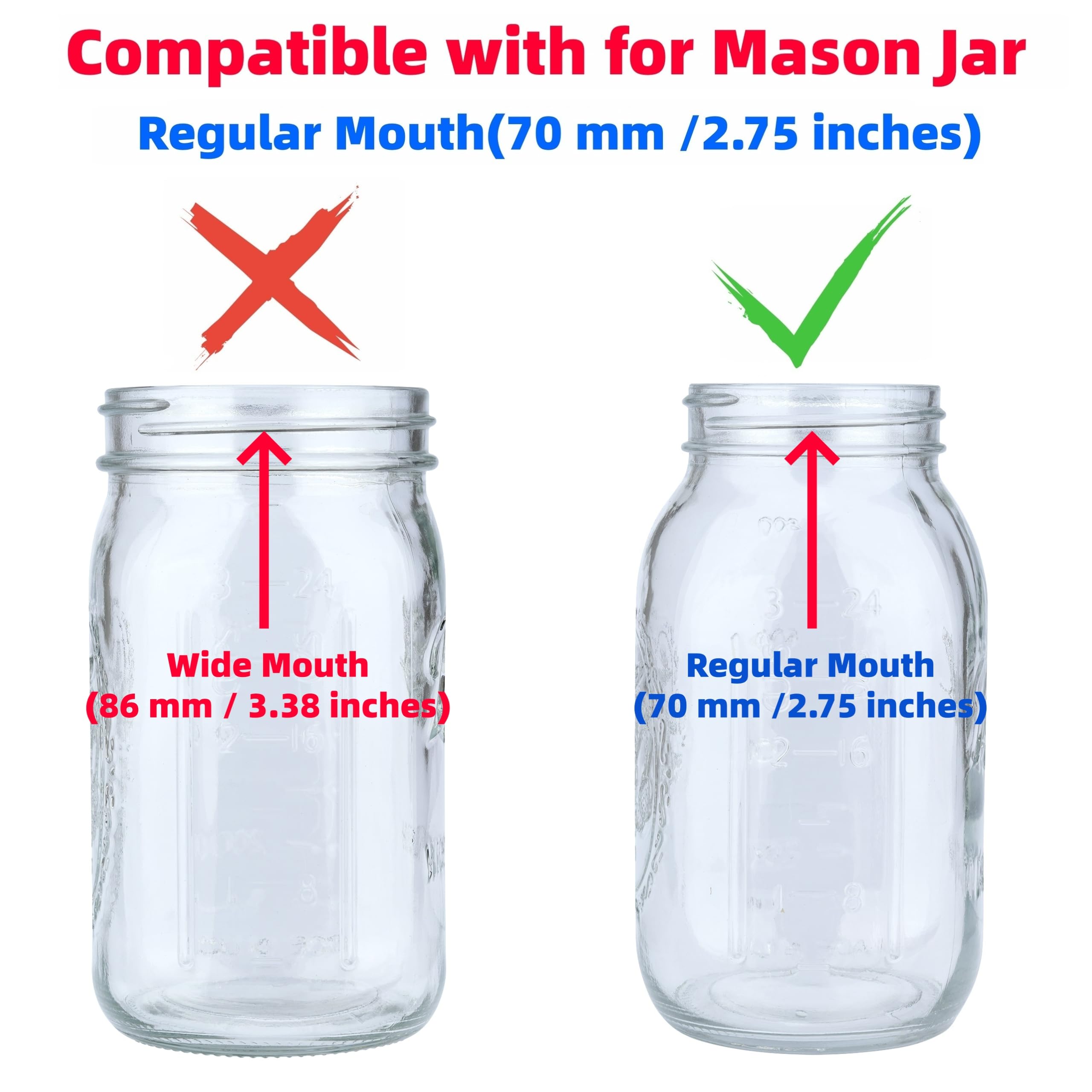 QSYZAIL 10 Pcs Sprouting Lids for Mason Jar 2.75 Inch Regular Mouth 304 Stainless Steel Screen Filter Strainer Lid